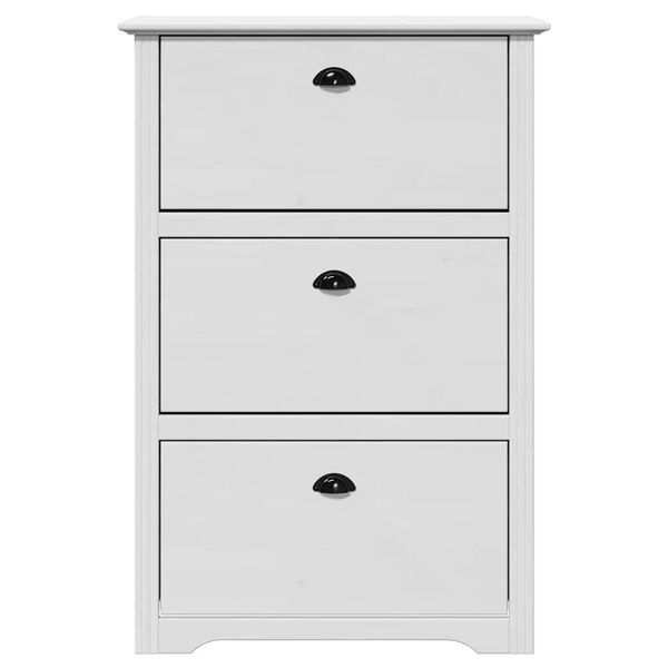 vidaXL Schoenenrek BODO 80x35x118 cm wit