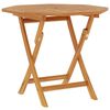 vidaXL Tuintafel inklapbaar 85x85x76 cm massief teakhout