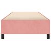 vidaXL Boxspring bed fluweel roze 80x200 cm