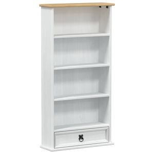 vidaXL CD kast Wit 52 x 17.5 x 103 cm Massief grenenhout