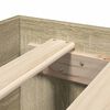 vidaXL Bedframe zonder matras 200x200cm spaanplaat sonoma eikenkleurig