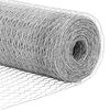 vidaXL Afrasteringspaal Zilver 50 x 1,2 m (13 mm gaas) Staal