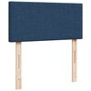 vidaXL Boxspring met matras stof blauw 100x200 cm