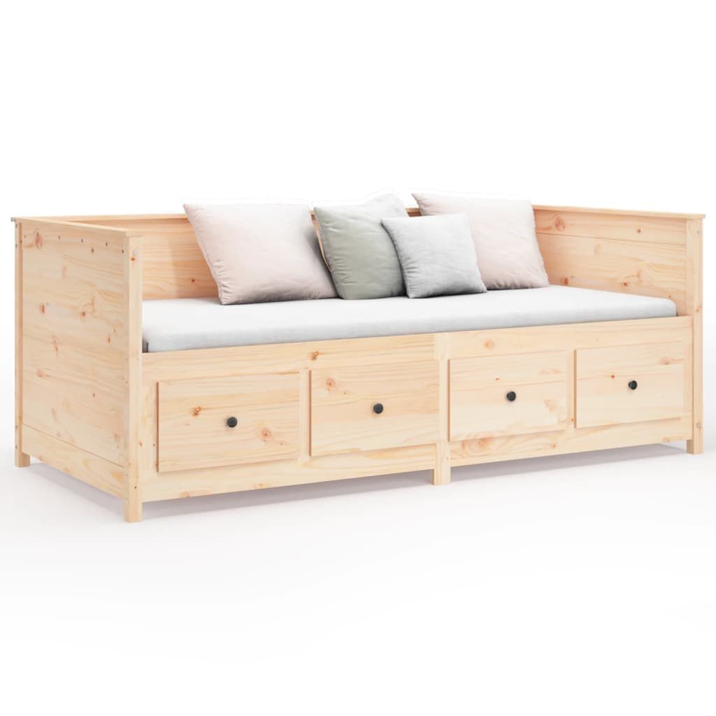 vidaXL Slaapbank zonder matras 75x190 cm massief grenenhout