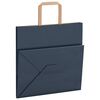 vidaXL Papieren zakken 250 st met hengsels 26x17x25 cm blauw