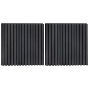 vidaXL Wandpanelen 2 pcs Antracietkleurig 60,5 x 60 cm
