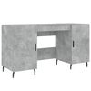 vidaXL Bureau 140x50x75 cm bewerkt hout betongrijs