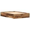vidaXL Bedframe met lade met opslag Oud Hout 140 x 200 cm Bewerkt hout