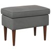 vidaXL Voetenbank Donkergrijs 55 x 35 x 41 cm Fluweel