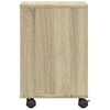 vidaXL Printerkastje met wielen 41x32x48 cm sonoma eikenkleurig