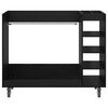 vidaXL Golfkast met wiel Effen Zwart Eiken 120 x 45 x 98 cm