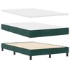 vidaXL Boxspringbed met matras Donkergroen 120 x 190 cm Fluweel