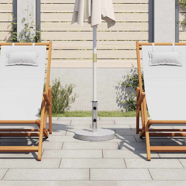 vidaXL Parasolvoet rond 20 kg graniet