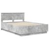 vidaXL Bedframe met hoofdeinde Beton Grijs 160 x 200 cm Bewerkt hout