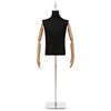vidaXL Verstelbare mannequin van 170-218 cm met voet Man PP Zwart