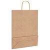 vidaXL Papieren zakken 50 st met hengsels 32x12x42 cm bruin