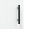 vidaXL Hoge kast 34,5x34x180 cm bewerkt hout hoogglans wit