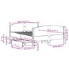 vidaXL Bedframe zonder matras massief grenenhout wasbruin 135x190 cm