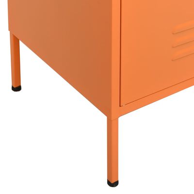 vidaXL Opbergkast 80x35x101,5 cm staal oranje