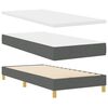 vidaXL Boxspringbed met matras Donkergrijs 90 x 190 cm Stof