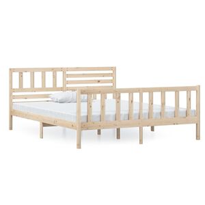 vidaXL Bedframe massief hout 120x200 cm