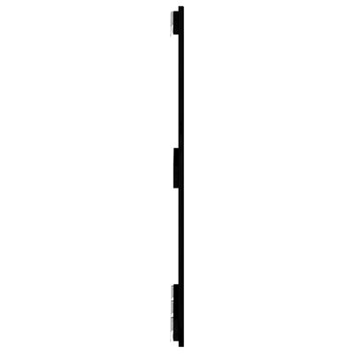 vidaXL Wandhoofdbord 166x3x90 cm massief grenenhout zwart
