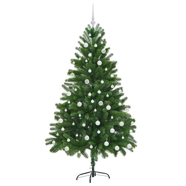 vidaXL Kerstboom met 300 LED met standaard Groen 180 cm PE