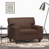 vidaXL Fauteuil 60 cm kunstleer bruin