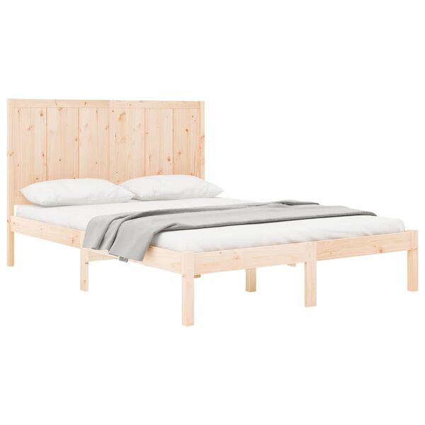 vidaXL Bedframe zonder matras massief grenenhout 150x200 cm