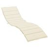 vidaXL Ligbedkussen 200x60x3 cm oxford stof cr&egrave;mekleurig