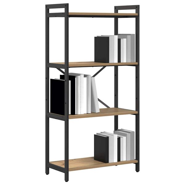vidaXL Boekenkast Artisan Eiken 40 x 30 x 85 cm Bewerkt hout