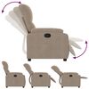 vidaXL Fauteuil verstelbaar microvezelstof taupe