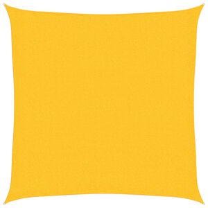 vidaXL Zonnezeil 160 g/m&sup2; 2x2 m HDPE geel