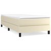 vidaXL Boxspring bed kunstleer cr&egrave;mekleurig 80x200 cm