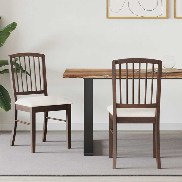 vidaXL Eettafelstoelen 2 pcs Licht Bruin 50 x 52,5 x 91 cm