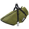 vidaXL Hondenjas met harnas waterdicht reflecterend legergroen L48