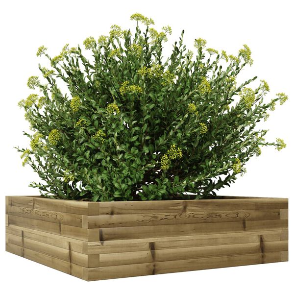 vidaXL Plantenbak 80x80x23 cm ge&iuml;mpregneerd grenenhout