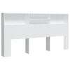 vidaXL Hoofdbordkast 200x19x103,5 cm wit