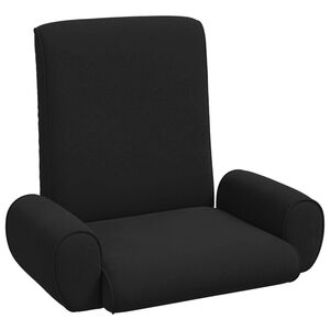 vidaXL Verstelbare vlo stoelen Zwart Grove Fluweel