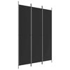 vidaXL Kamerscherm met 3 panelen 150x220 cm stof zwart