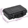 vidaXL Flightcase draagbaar 30x22x10 cm PP zwart