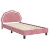 vidaXL Bedframe voor kinderen met hoofdbord Roze 90 x 200 cm Fluweel