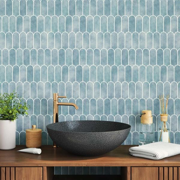 vidaXL Decoratieve Stickers 10 pcs Groen 30 x 30 x 0,8 cm