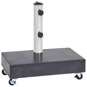 vidaXL Parasolvoet 45x25x8 cm graniet zwart