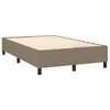 vidaXL Boxspring bed 120x200 cm stof taupe