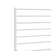 vidaXL Bedframe met hoofd- en voeteneinde metaal wit 135x190 cm
