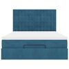 vidaXL Ottoman bed met matrassen en LED's 140x190cm fluweel
