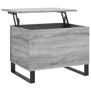 vidaXL Salontafel 60x44,5x45 cm bewerkt hout grijs sonoma eikenkleurig