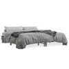 vidaXL Bedframe bewerkt hout metaal grijs sonoma eiken 200x200 cm