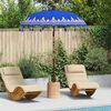 vidaXL Balinese Parasol 260 Blauw 180-190 cm Katoen en massief hout